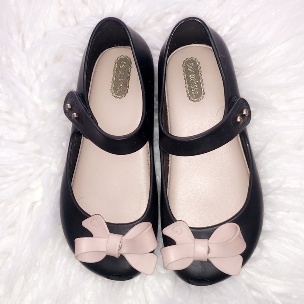 Black mini Melissa jelly shoes